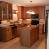 Wooden Kitchen Cabinets with granite countertop