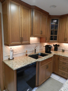 Wood Cabinets and Granite Counter Top